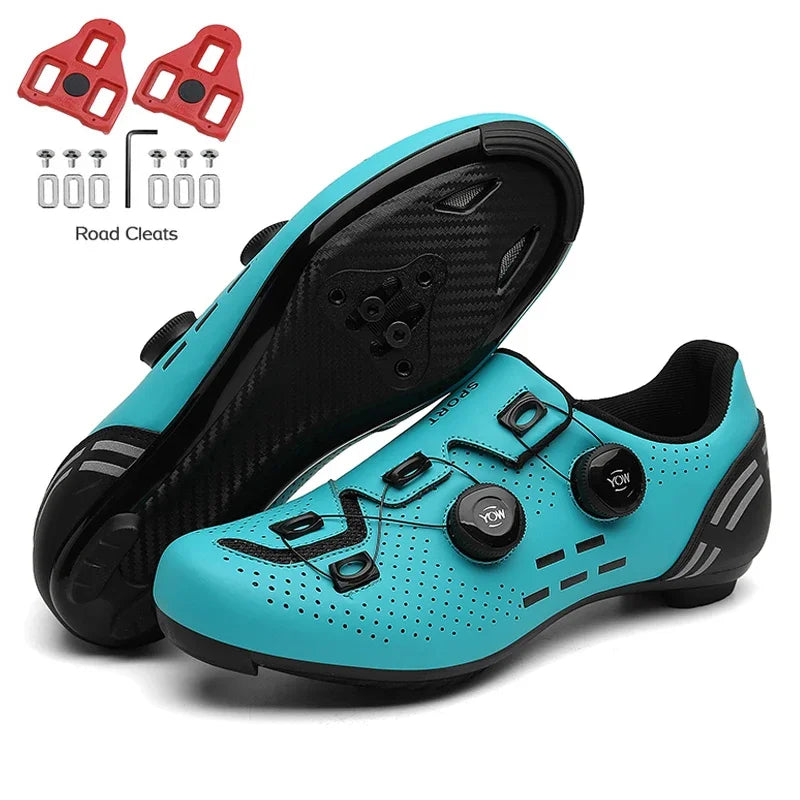 Carbon sport cycling shoes with cleats