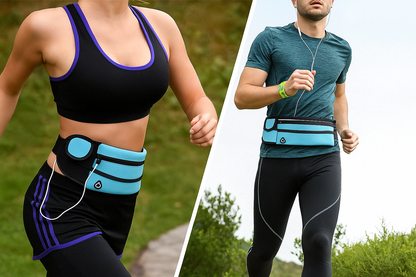 Pochete Esportiva Unissex com Suporte para Garrafa – Ideal para Corrida, Ciclismo e Academia