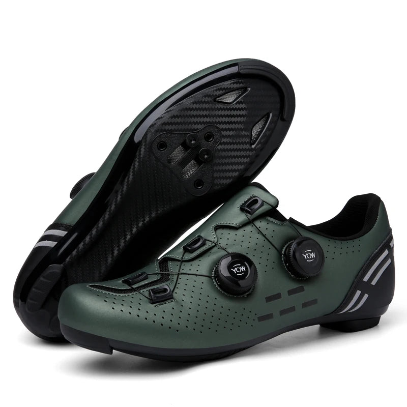 Carbon sport cycling shoes with cleats