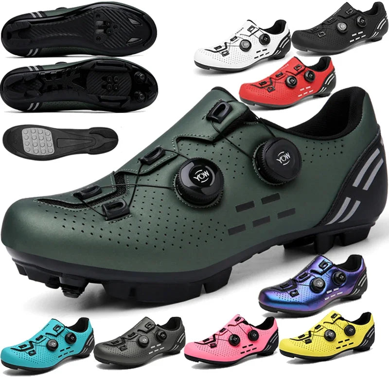 Carbon sport cycling shoes with cleats