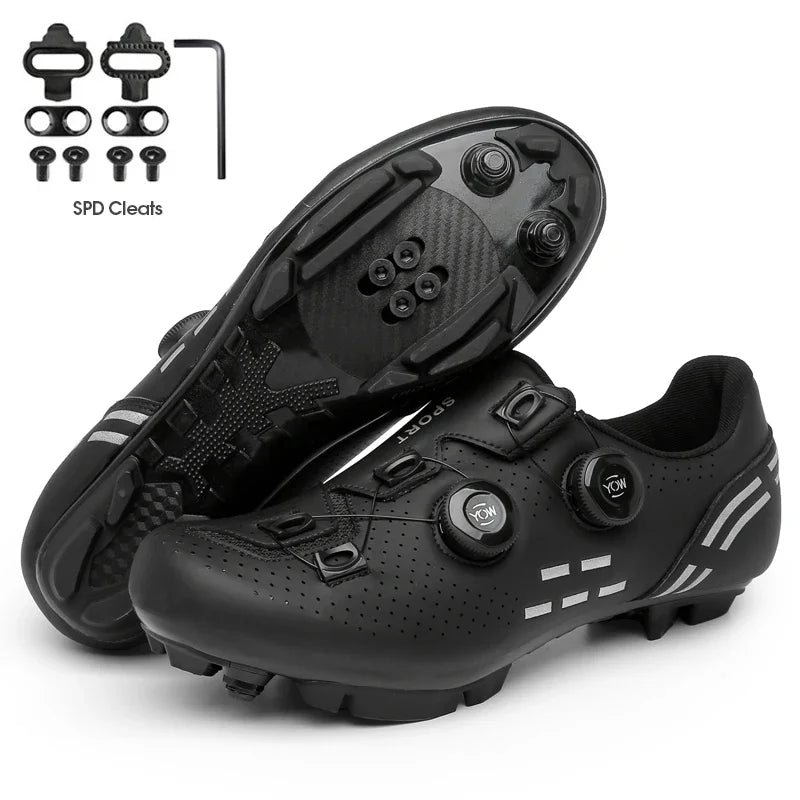 Carbon sport cycling shoes with cleats