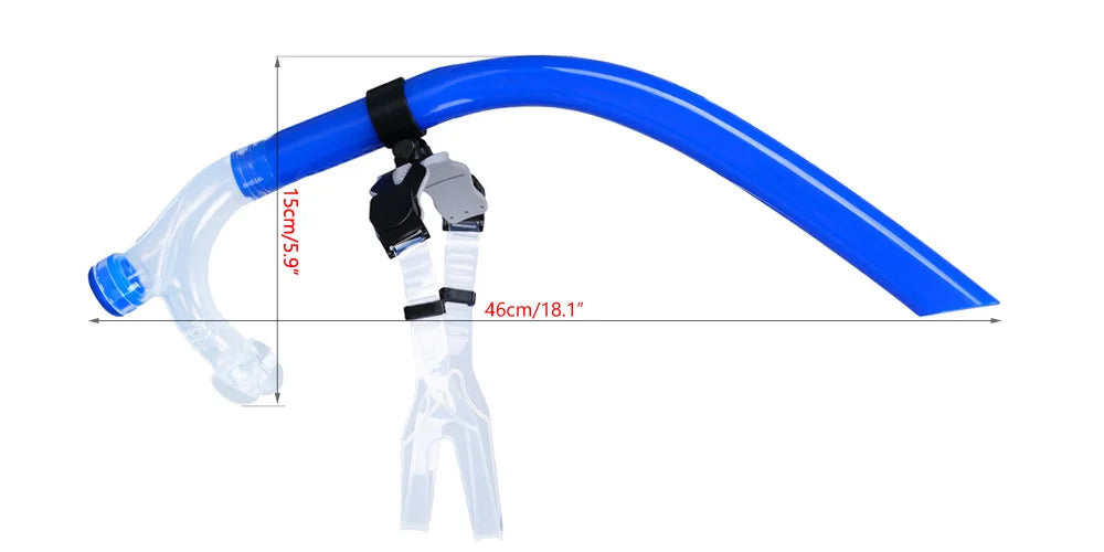 Frontal (forehead) snorkel for swimming, comfortable, silicone, adult and kids