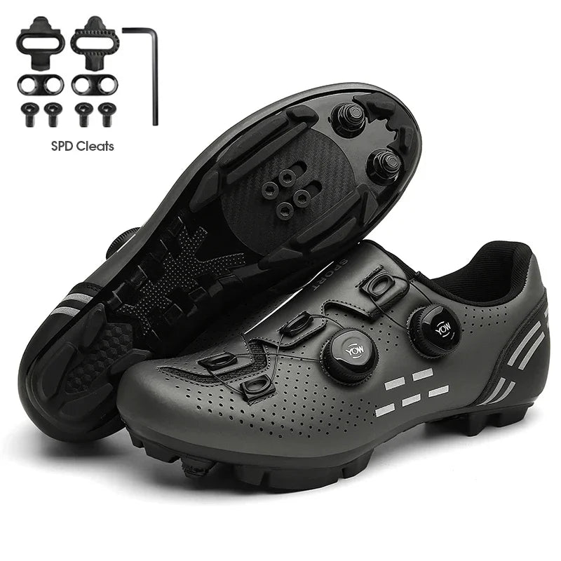Carbon sport cycling shoes with cleats