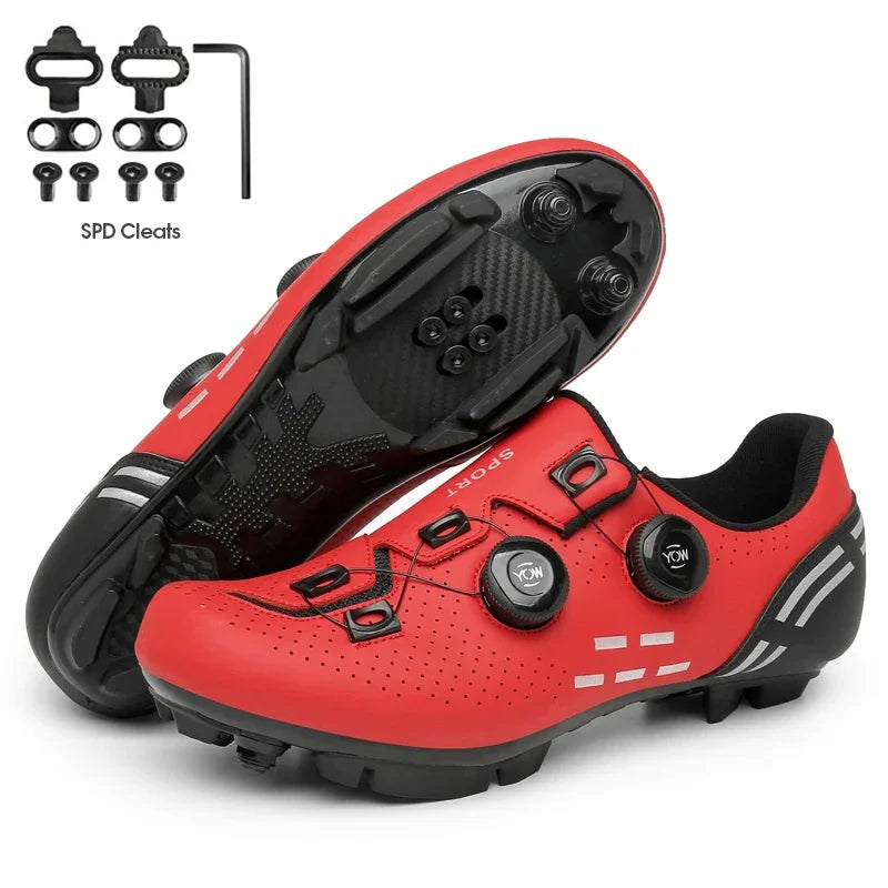 Carbon sport cycling shoes with cleats