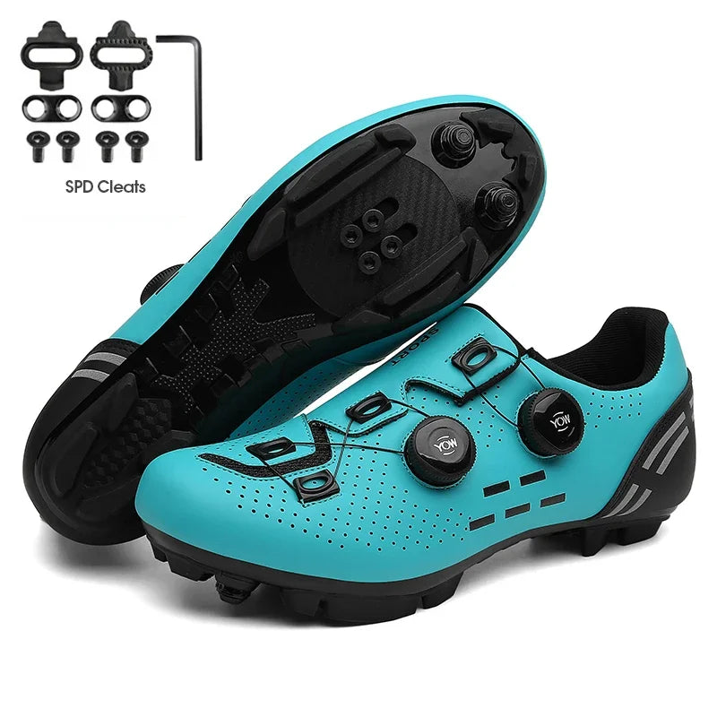 Carbon sport cycling shoes with cleats