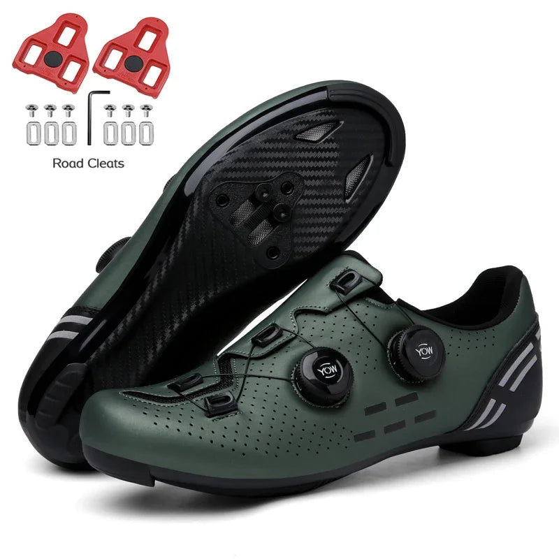Carbon sport cycling shoes with cleats
