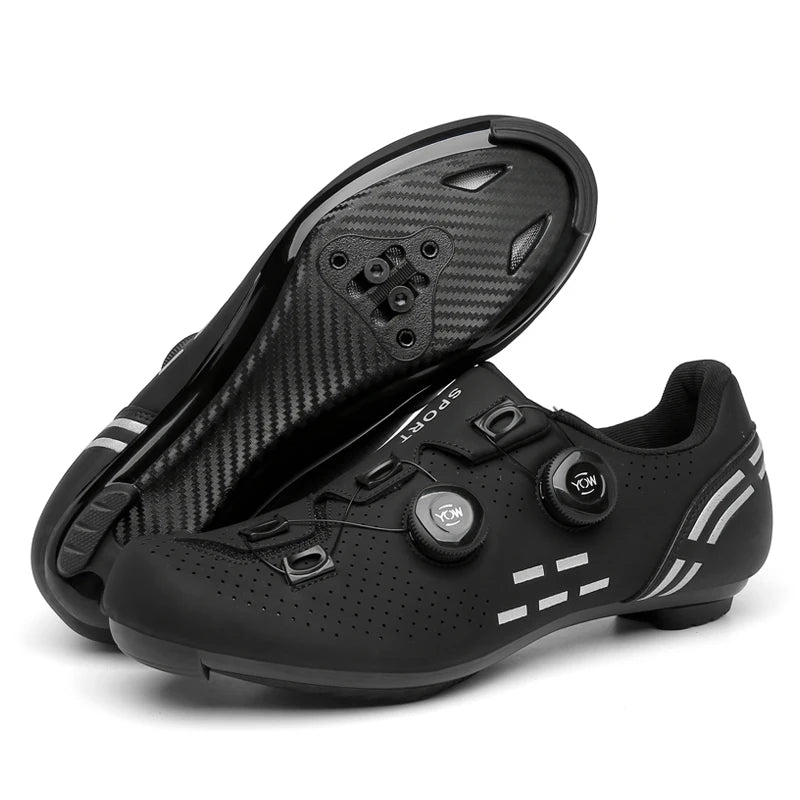 Carbon sport cycling shoes with cleats