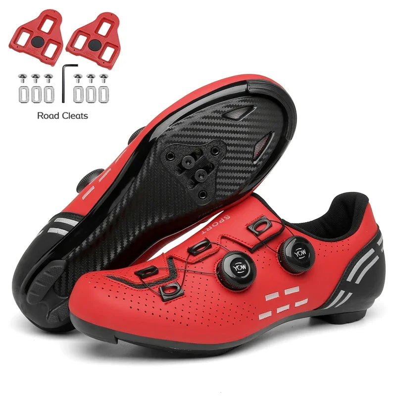 Carbon sport cycling shoes with cleats