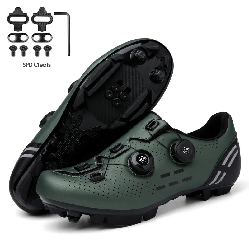 Carbon sport cycling shoes with cleats
