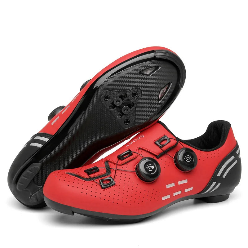 Carbon sport cycling shoes with cleats