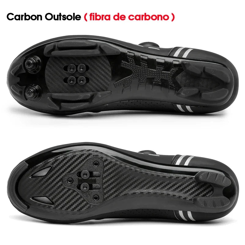 Carbon sport cycling shoes with cleats