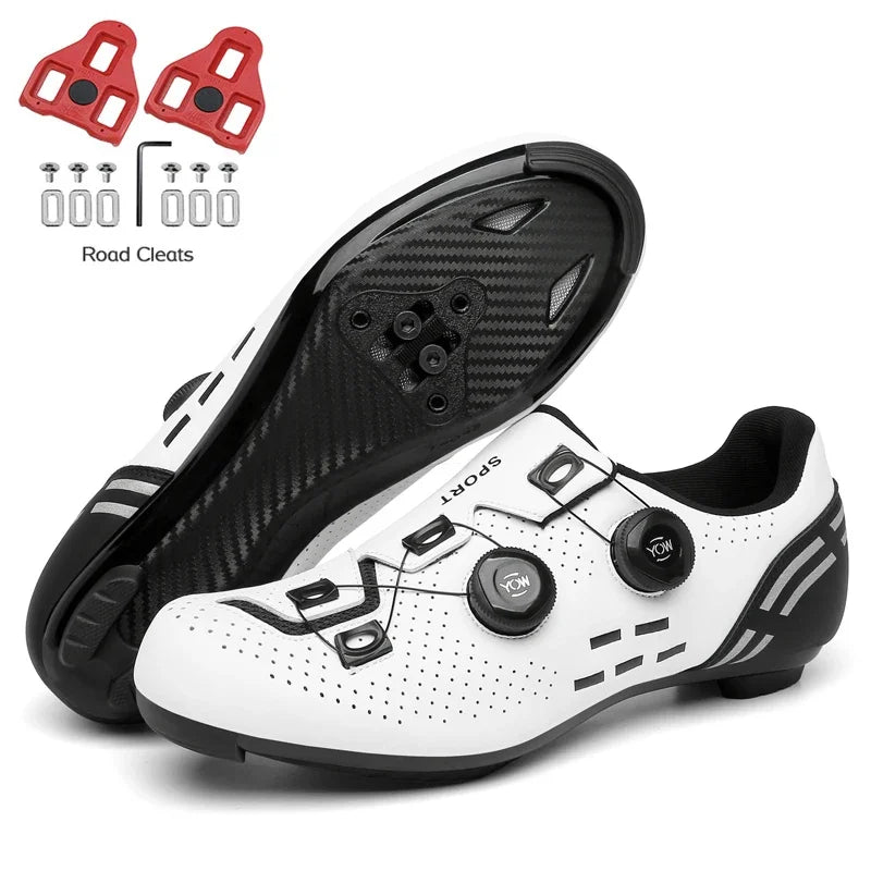 Carbon sport cycling shoes with cleats