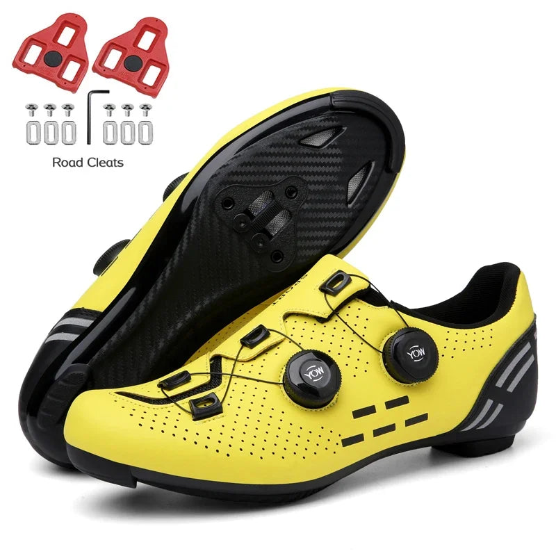 Carbon sport cycling shoes with cleats