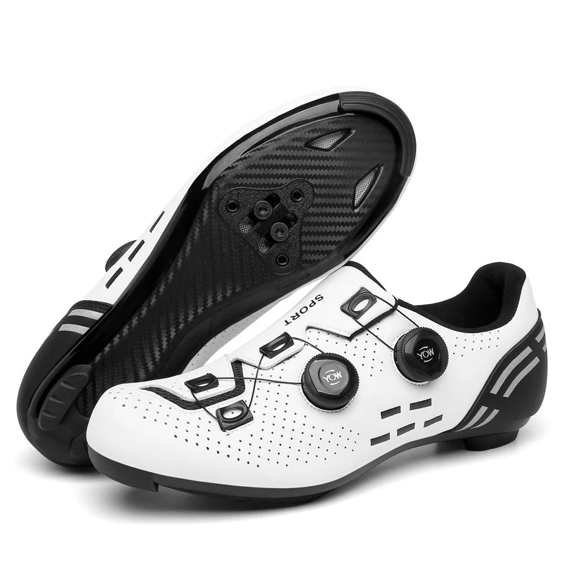 Carbon sport cycling shoes with cleats