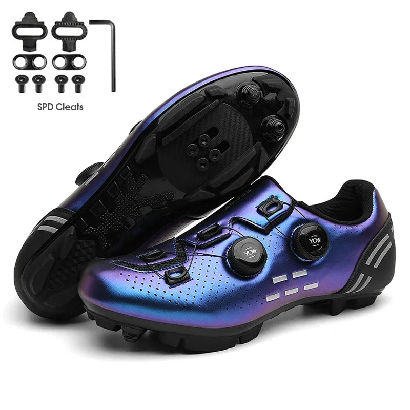 Carbon sport cycling shoes with cleats