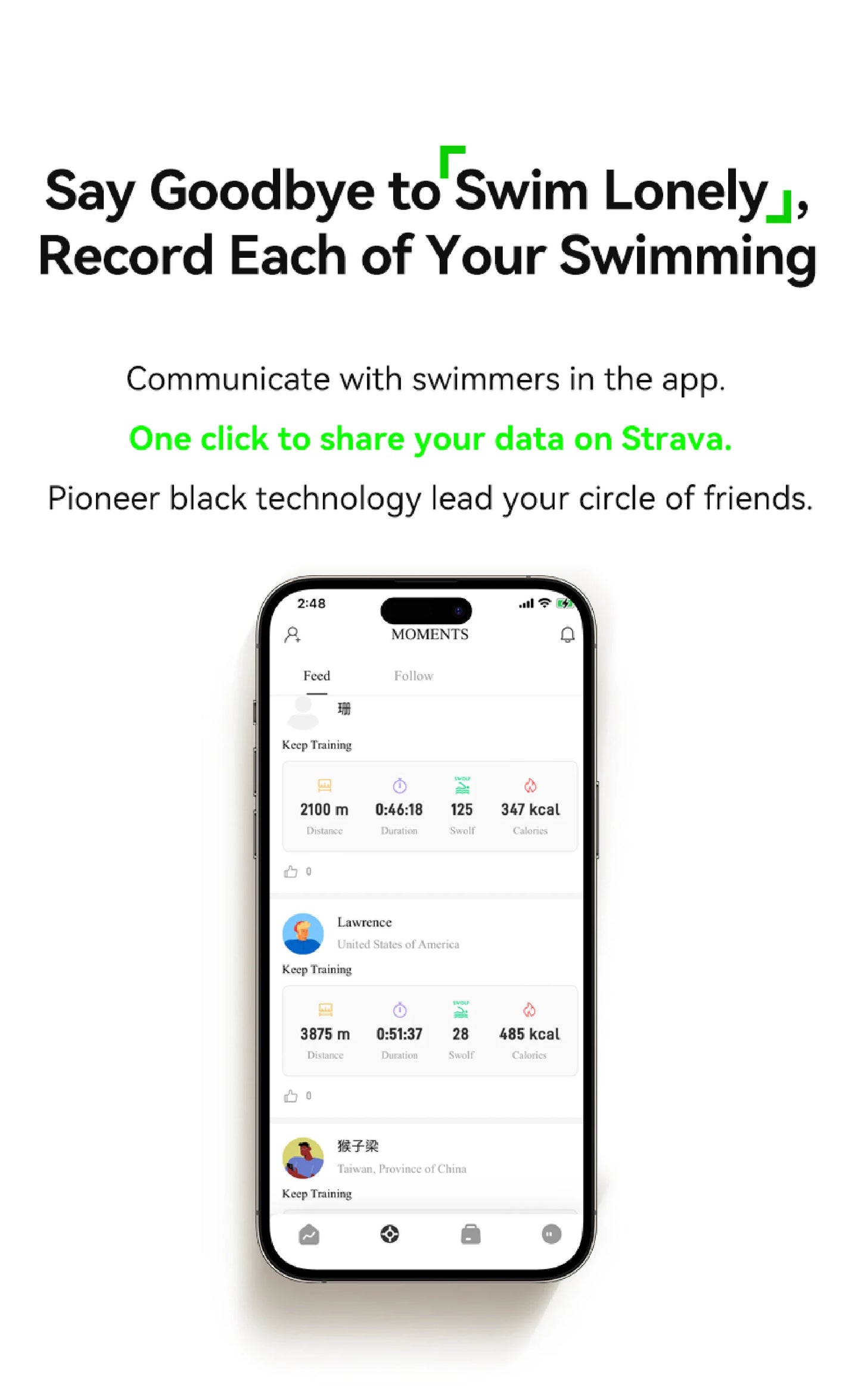 Óculos de Natação Inteligentes, com Métricas na Água, Antiembaçante e Fitness Tracker