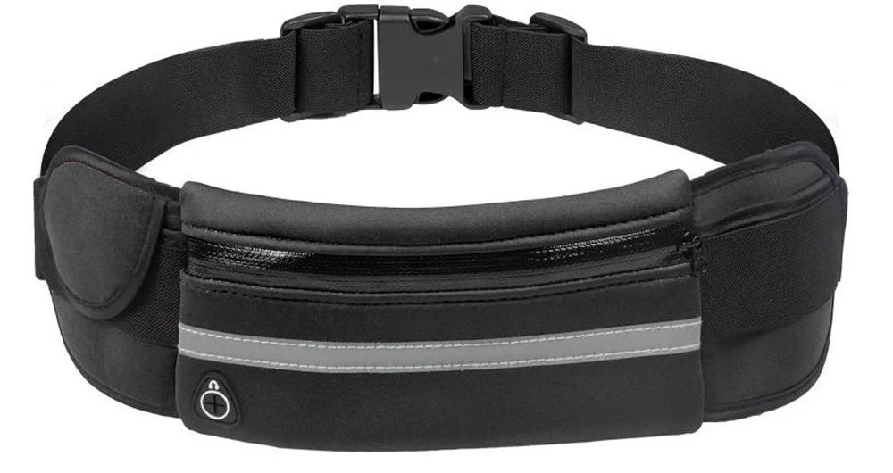 Unisex Sports Fanny Pack with Bottle Holder – Ideal for Running, Cycling and the Gym 