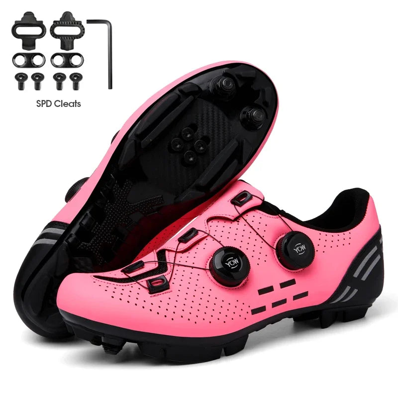 Carbon sport cycling shoes with cleats