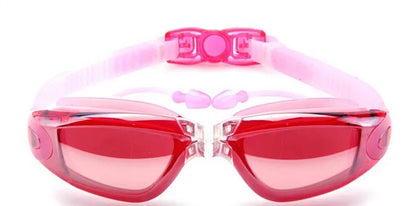 Óculos De Natação Adulto, Impermeável, Silicone, Com Tampão de Orelha, Antiembaçamento e Proteção UV